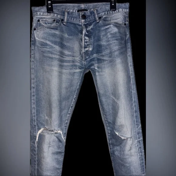 NWOT rare John Elliott 30x33.5” Japanese made selvedge denim jeans in cast 2 fit - Picture 9 of 16